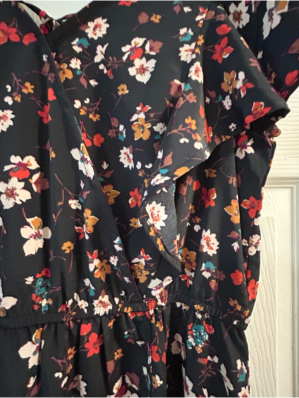 Maurices Black Floral High-Low Dress - Picture 3 of 6